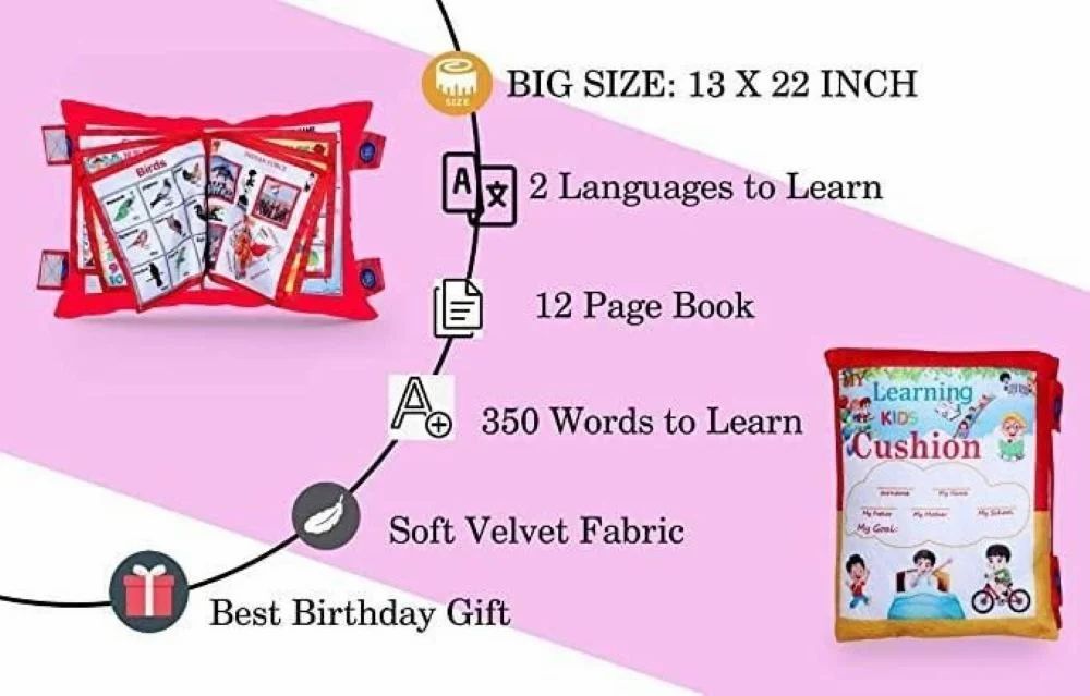 Educational Cushion For Kids - Brightmind Express