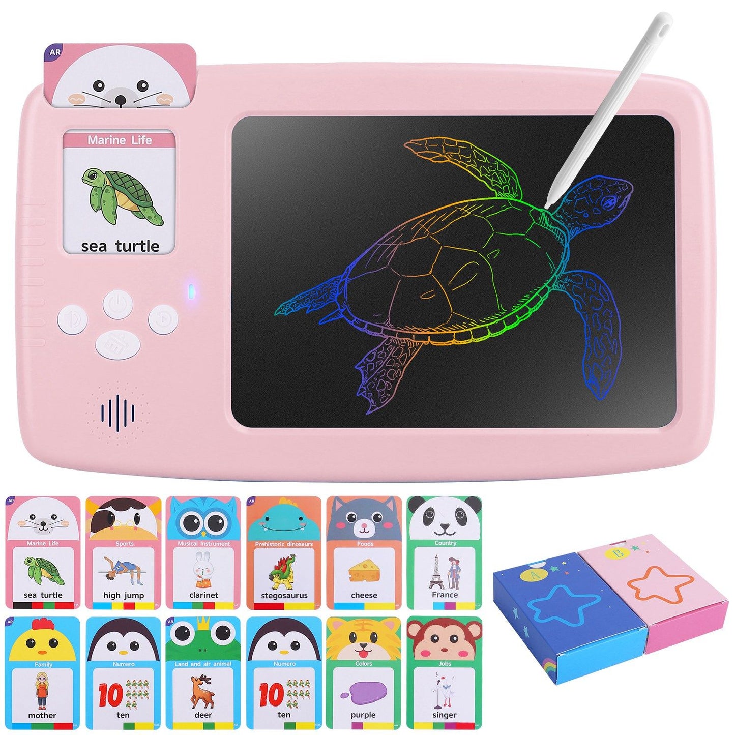 2 in 1 Kids Learning Flashcards - Brightmind Express