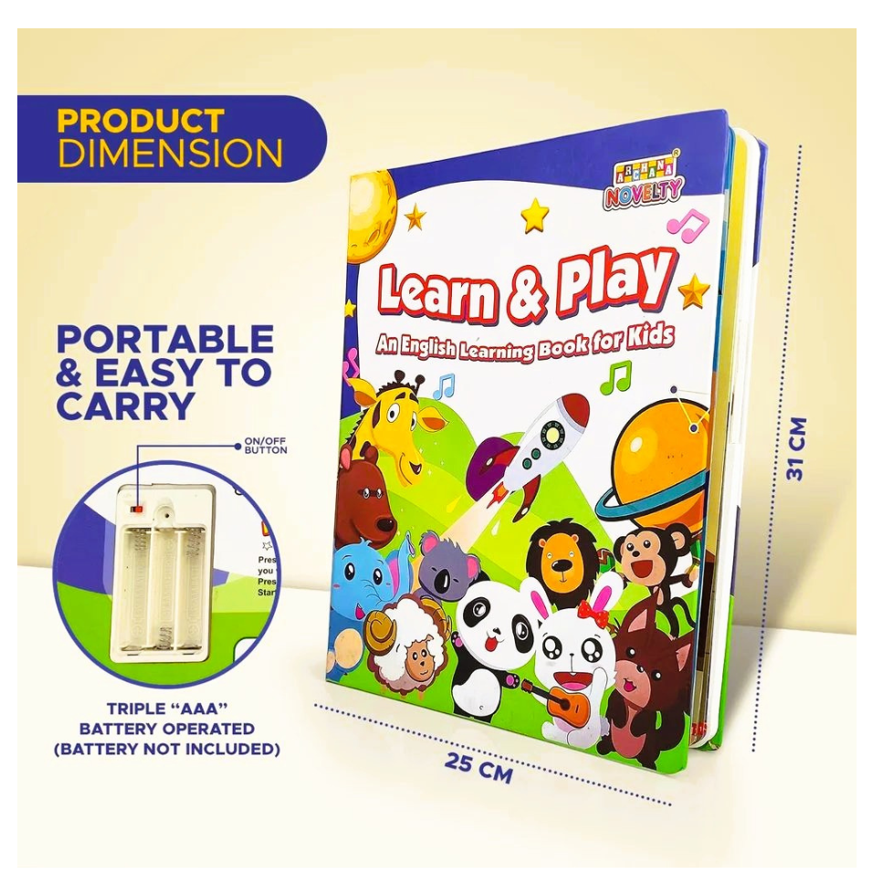 Learn & Play Interactive Sound Book - Brightmind Express
