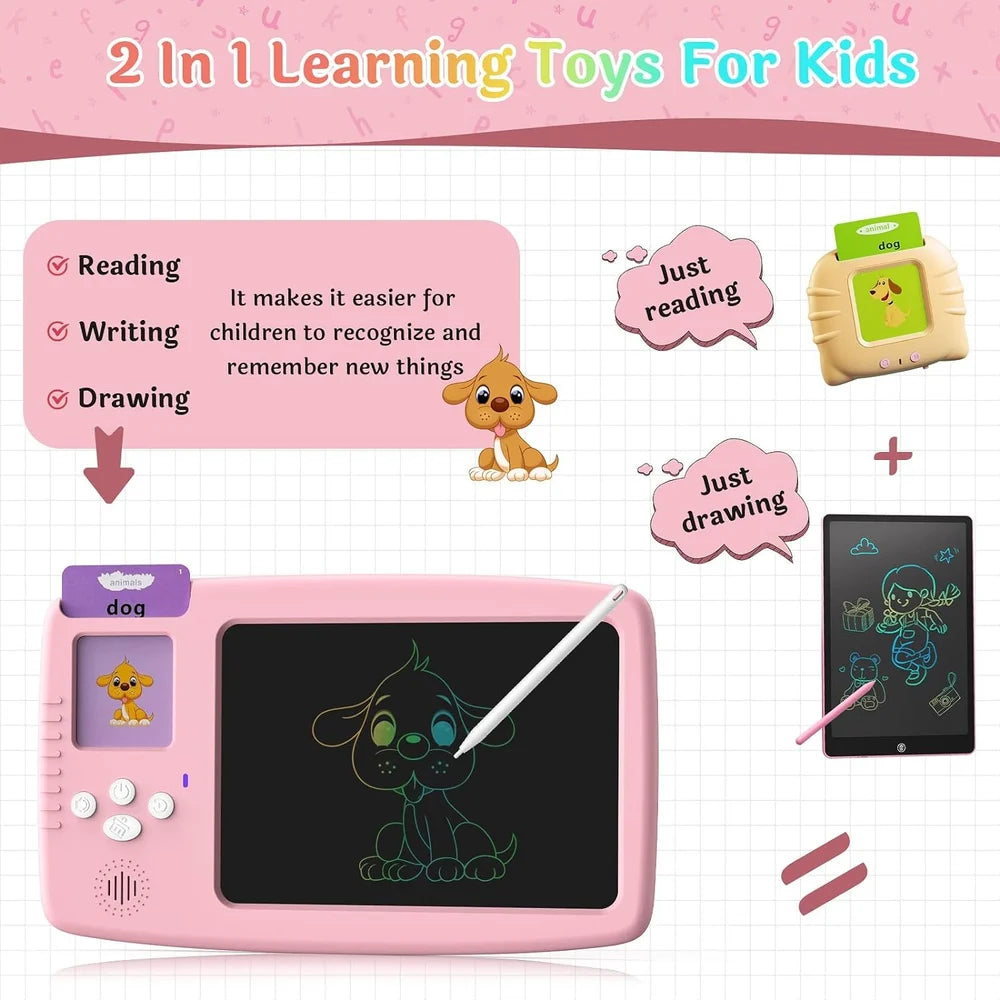 2 in 1 Kids Learning Flashcards - Brightmind Express