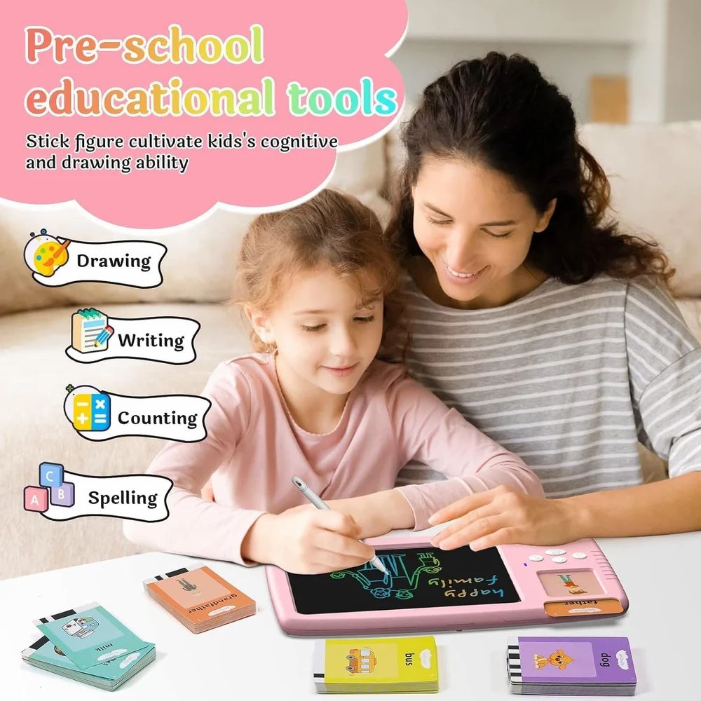 2 in 1 Kids Learning Flashcards - Brightmind Express